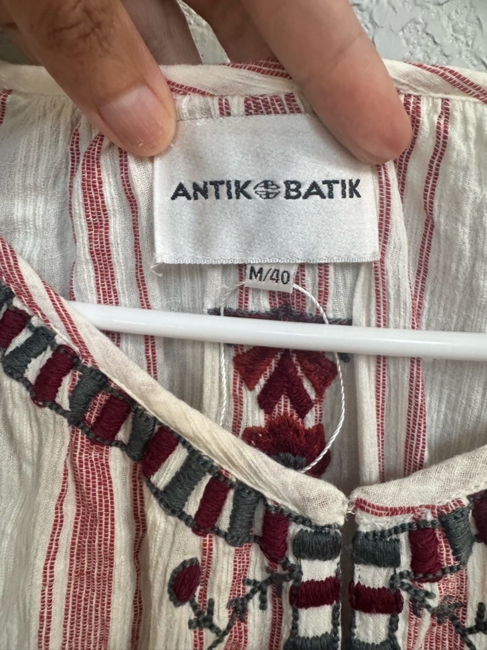 Antik Batik Embroidered Maxi Dress size Medium - Picture 6 of 9